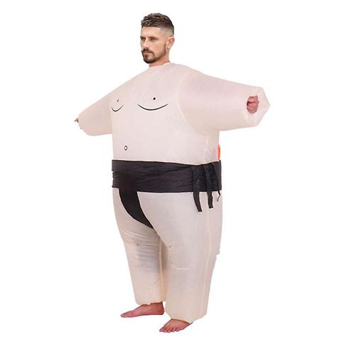 inflatable sumo wrestling fat suit blow up fancy dress funny costume halloween novelty fruugo se