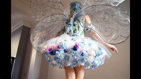 How To Make A Fairy Skirt With Flowers And Leds Youtube