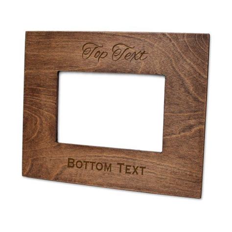 This Picture Frame Is Made From Birch Wood With A Dark Rich Finish