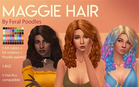 Sims Cc Maxis Match Curly Hair Motherpase