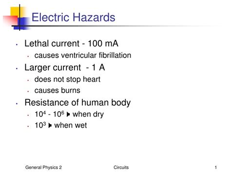 Ppt Electric Hazards Powerpoint Presentation Free Download Id9091350
