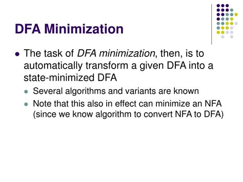 Ppt Dfa Minimization Powerpoint Presentation Free Download Id5647036