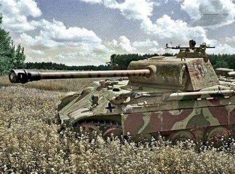 Excellent Camo Pattern Detail Is Seen Here On This Panther Ausf A