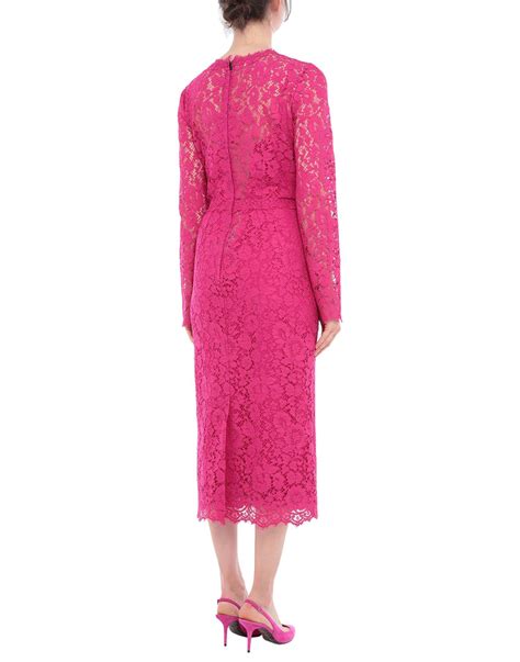 Dolce And Gabbana 34 Length Dress In Pink Lyst