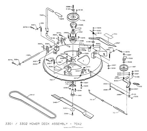 Dixon Ztr 3301 1994 Parts Diagram For Mower Deck Assembly