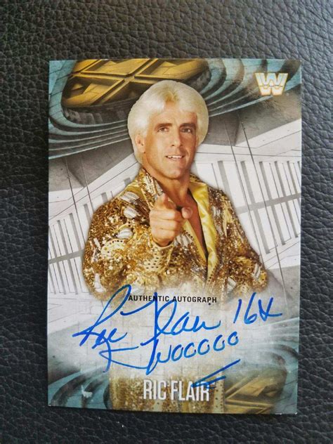 Stylin And Profilin Ric Flair Limited Autograph Card Wwe Topps Series