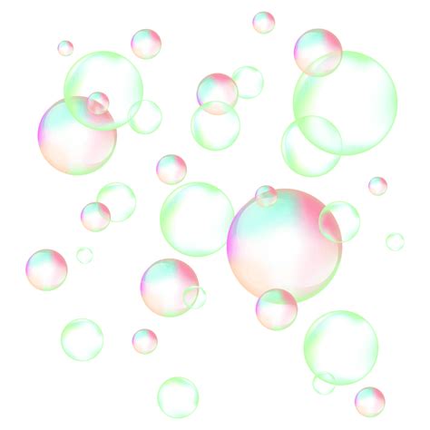 Water Bubbles Transparent Vector Design Images Realistic Transparent
