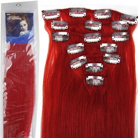 20 7pcs Fashional Clips In Remy Human Hair Extensions 24 Colors For Women Beauty