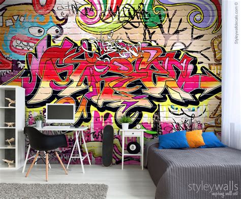 Graffiti Mural Abstract Mural Graffiti Wall Art Graffiti Etsy In 2021