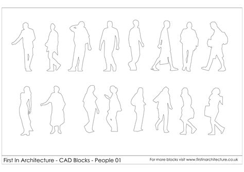 CAD Blocks - People 01
