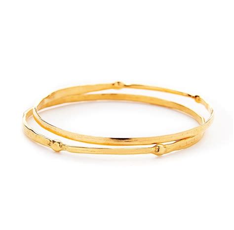 Chromata Bangle Gold Pl Silver Naked Danai Giannelli