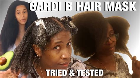 cardi b hair mask tried and tested and this happened youtube