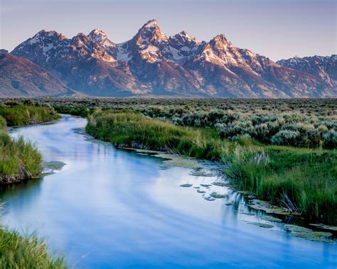 Fonds Décran Wyoming Etats Unis Grand Teton National Park Montagnes