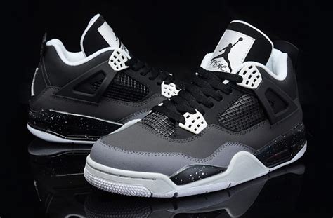 Air Jordan 4 Retro ‘fear Pack Blackwhite Cool Grey Pure Platinum For