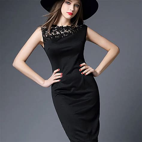 2016 New Fashion Hollow Out Women Dress Summer Girls Female Party Costume Sexy Black Dress High