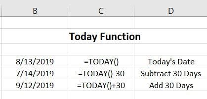 How To Use The Today Function In Excel Excelbuddy Com