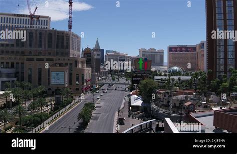 Las Vegas Strip 4k Day Footage Flying Up The Strip Stock Video Footage