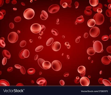 Red Streaming Blood Cells Background Royalty Free Vector