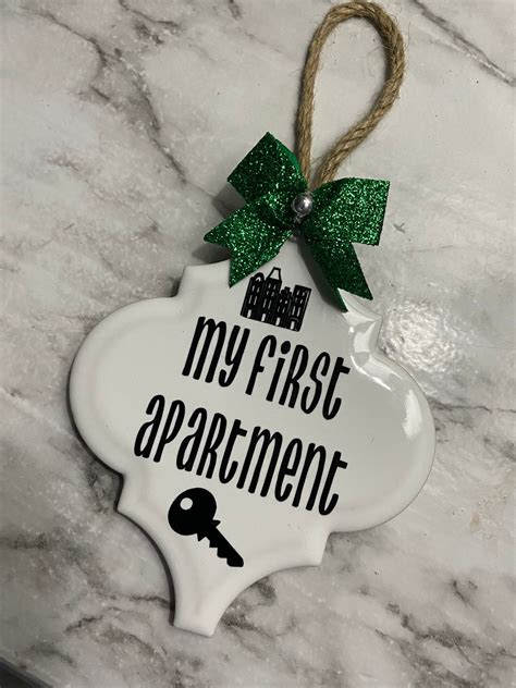 My First Apartment Ornament Etsy