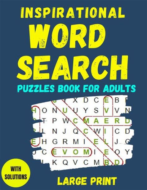 Inspirational Word Search Book For Adults Large Print 100 Puzzlebook