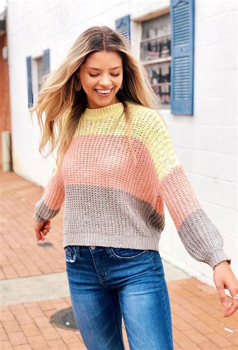 Claire Colorblock Sweater Color Block Sweater Sweaters Clothes For