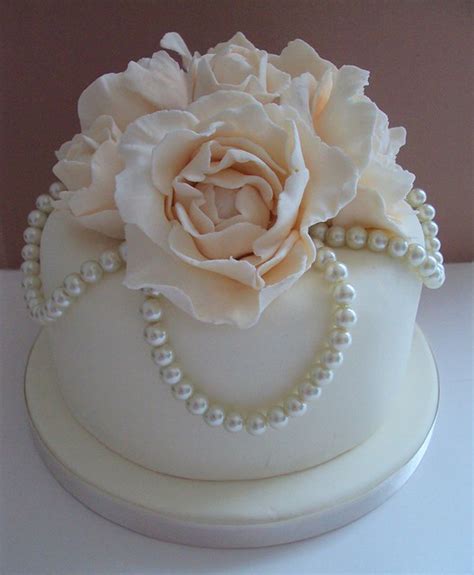 Vintage Pearl Wedding Cake Flickr Photo Sharing