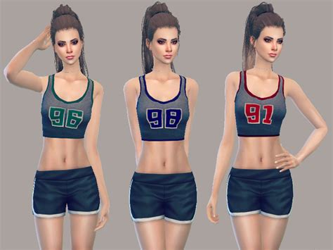 The Sims Resource Sporty Crop Top