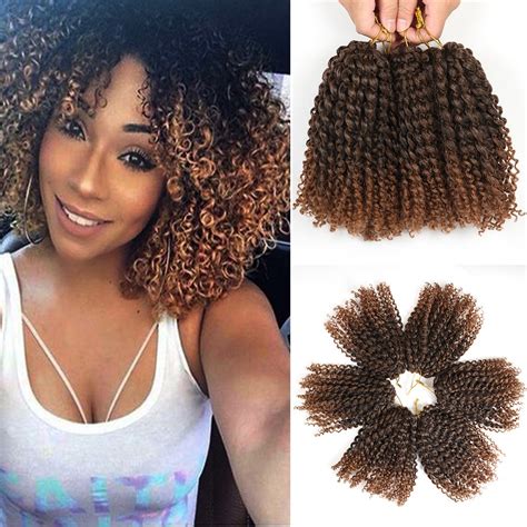 Inch Short Marlybob Crochet Hair Bundles Lot Kinky Curly Crochet Braids New Ebay