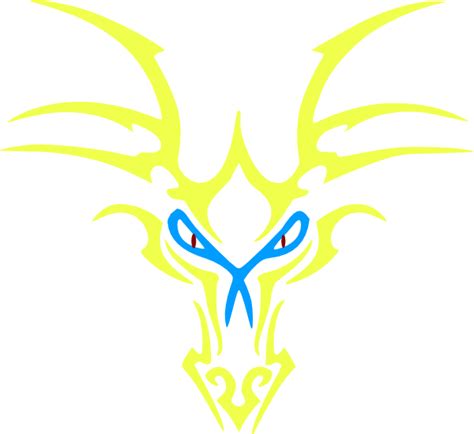 Yellow Dragon Icon Clip Art At Vector Clip Art Online