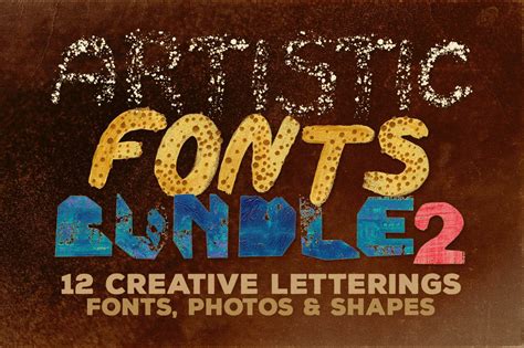 Artistic Fonts Bundle 2 Display Fonts Creative Market