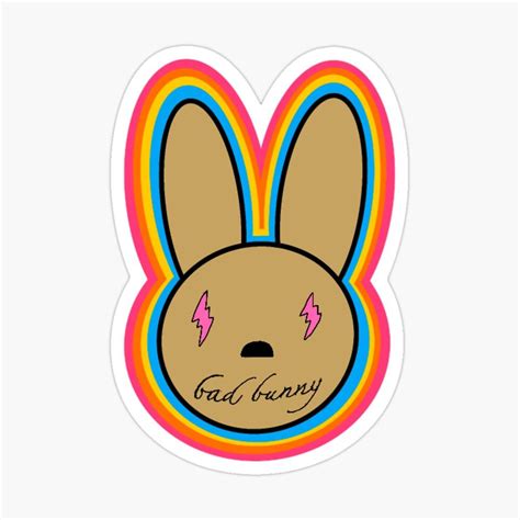 Bad Bunny Sticker For Sale By Adriana Art Bunny Wallpaper Coloring
