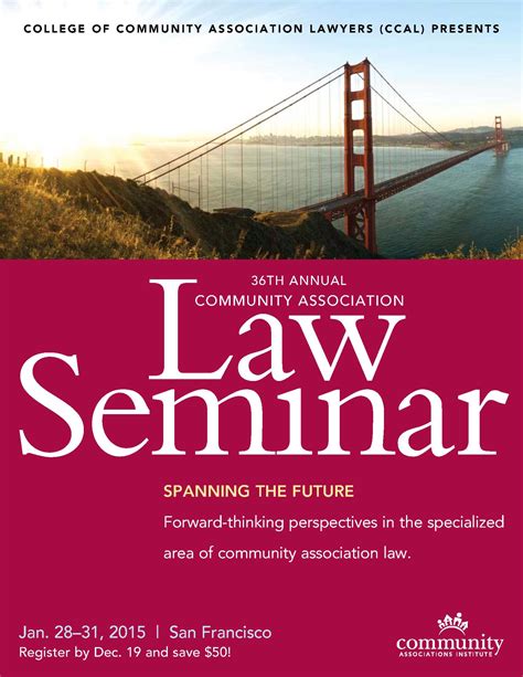 2015 Community Association Law Seminar Not Just For Lawyers Black