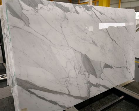 Calacatta Marble With Grey Veins Polished White Marble Stone Slabs