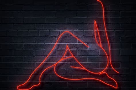 Erotic Art Neon Sign Nude Woman Wall Art Etsy