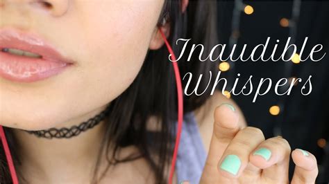 ASMR Inaudible Whispers || Up Close, Ear To Ear, Mouth Sounds ♡ Tena