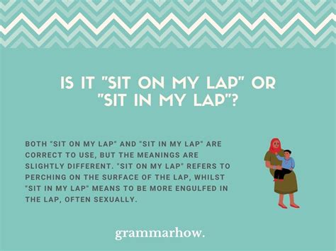 Sit On My Lap Or Sit In My Lap Difference Explained