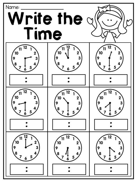 Free Printable Clock Worksheets
