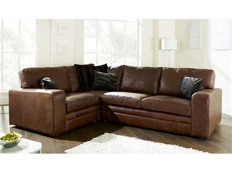 Brown Leather Corner Sofa Abbey The English Sofa Company