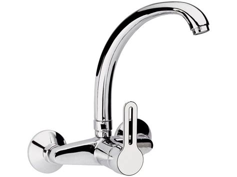 2 Hole Wall Mounted Kitchen Mixer Tap With Swivel Spout Smart Wall