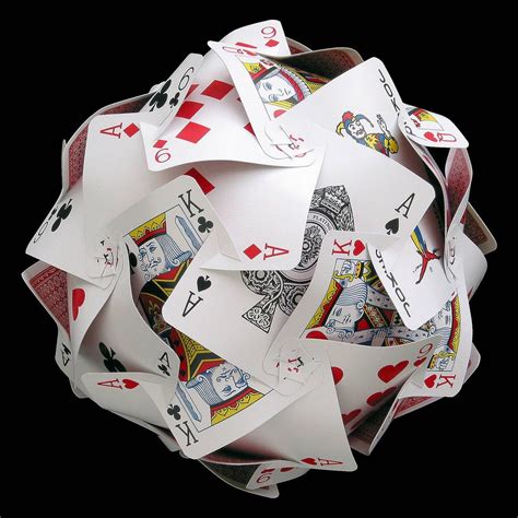 Spherical Playing Card Lampshade Boing Boing Playing Cards Playing