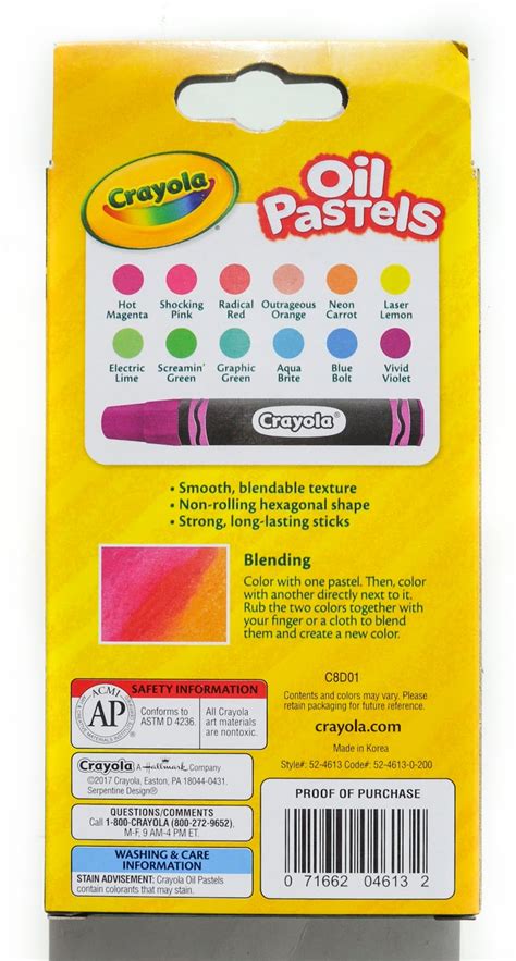 Crayola Neon Oil Pastels Jennys Crayon Collection