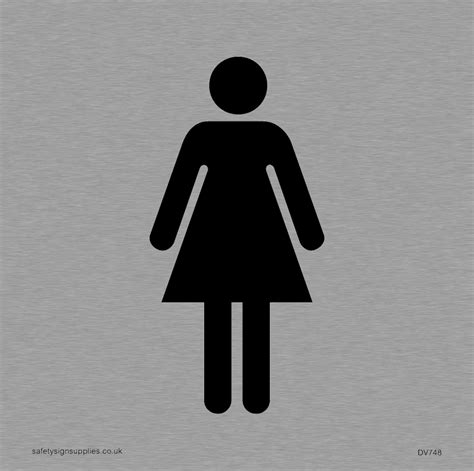 Female Toilet Symbol Only Toilet Door Sign From Safety Sign Supplies