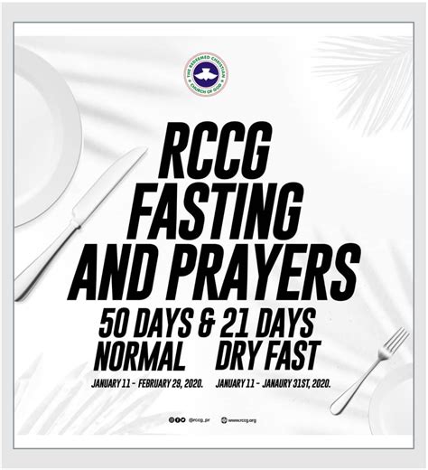 Rccg 2020 Fasting And Prayer Chapel Of The Great Restorer
