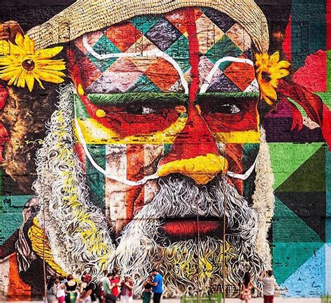 World Largest Mural Street Art Las Etnias The Ethnicities Eduardo Kobra