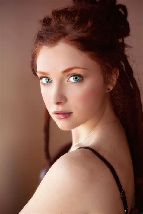 Beauty Red Hair Blue Eyes Eyes Wallpaper Cute Eyes