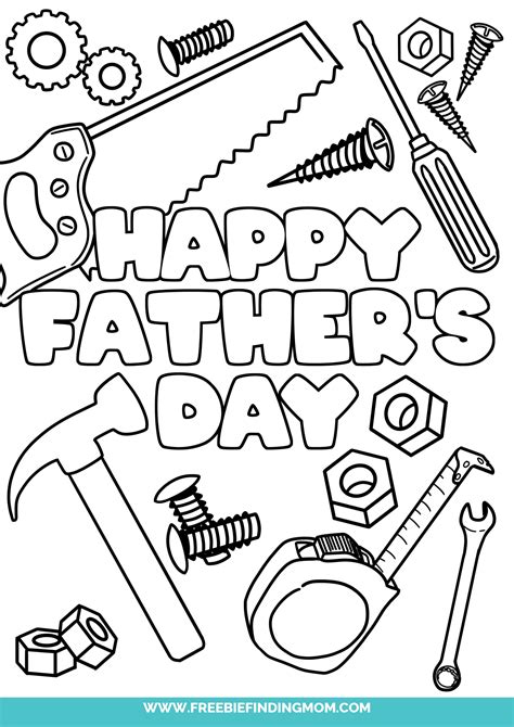 Printable Happy Fathers Day Coloring Pages