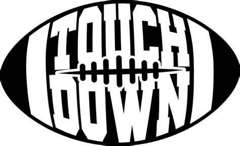 Touchdown Sign American Football Ball Free Svg File For Members