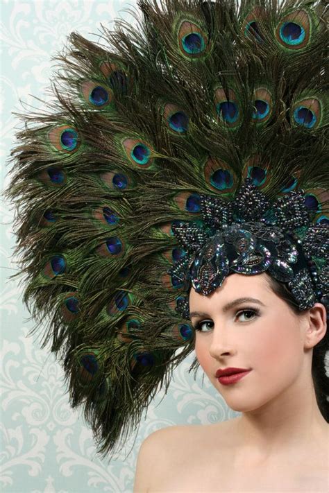 Peacock Showgirl Headpiece Viva Divas Series Ooh By Peacockblue 375