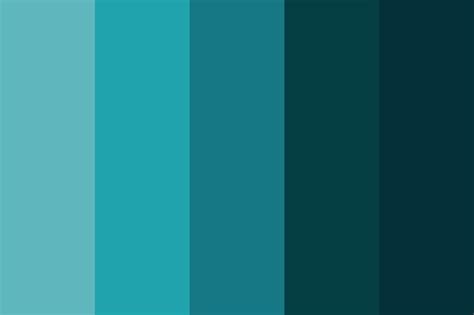 Turquoise Deep Day Color Palette Turquoise Color Palette Color