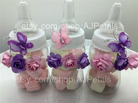 24 Butterfly Baby Shower Favors Pink Butterfly Baby Etsy
